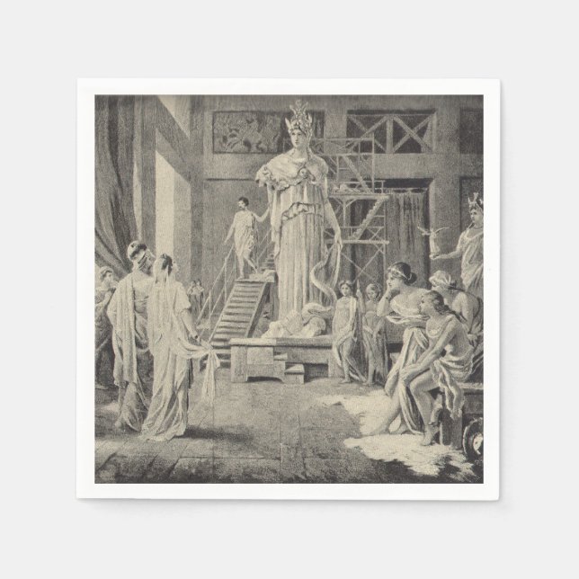 Athena in the Parthenon Napkin (Front)