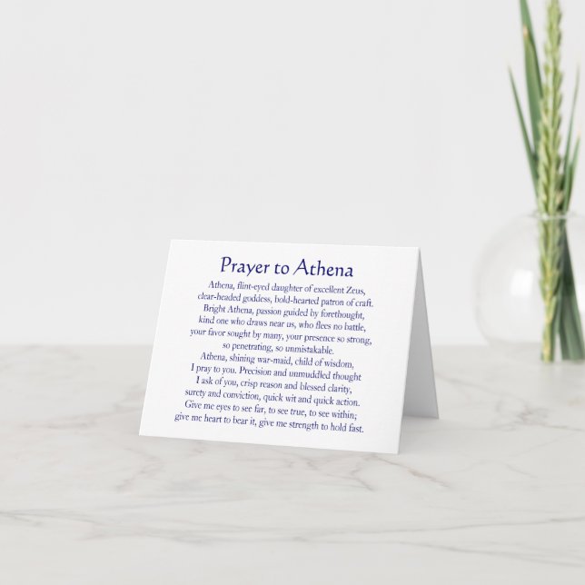 Athena Notecard (Front)