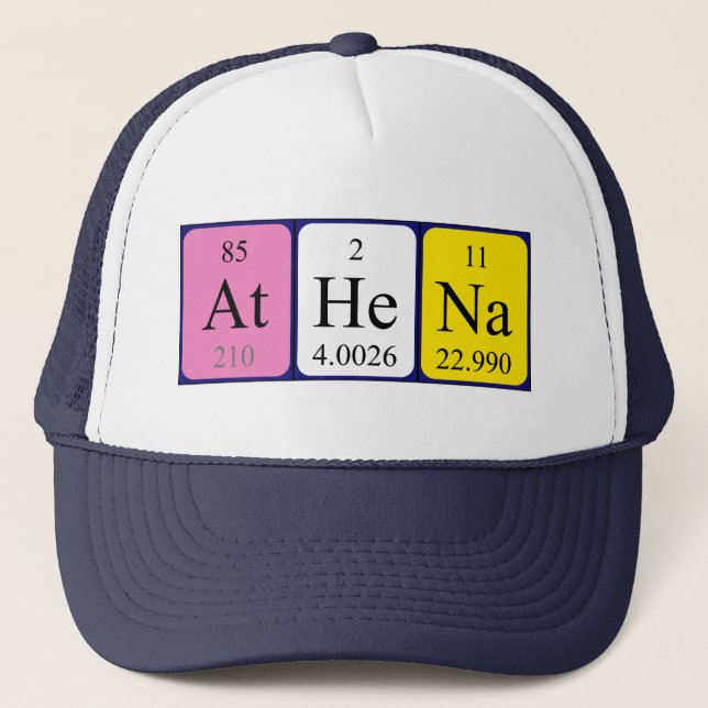 Athena periodic table name hat (Front)