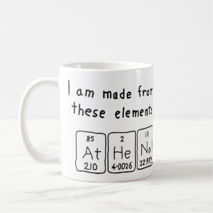 Athena periodic table name mug