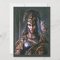 "Athena’s Fierce Loyalty" Colourful Portrait   