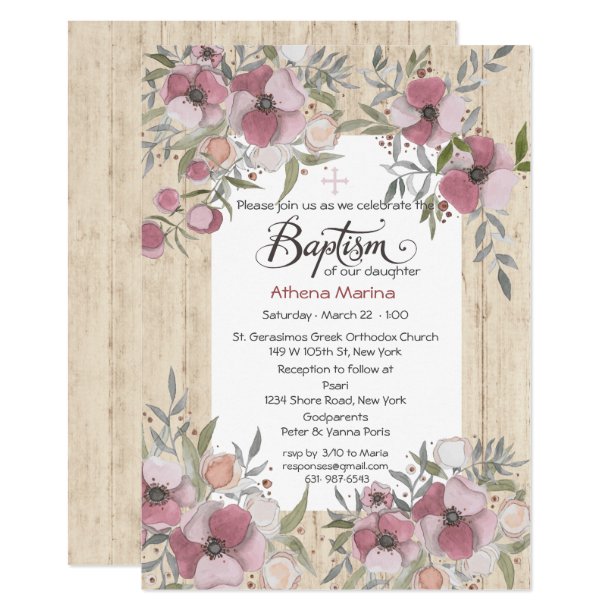 Greek Orthodox Baptism Christening & Baptism Invitations Zazzle.ca