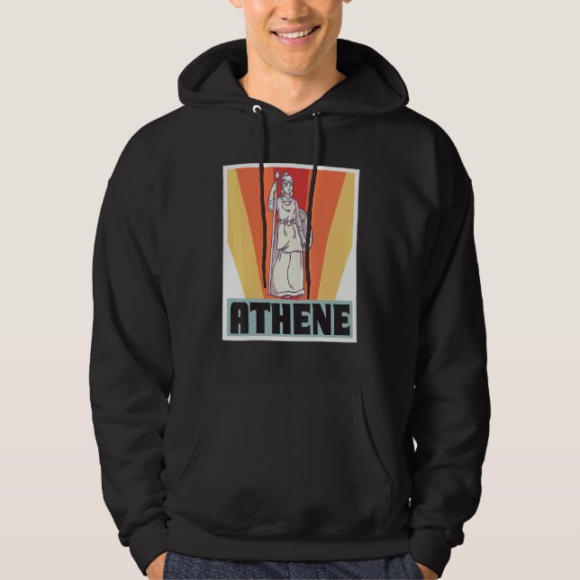 Athene Greece God Greek Mythology Ancient Greece Hoodie (Front)
