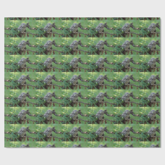 Athene noctua wrapping paper (Flat)