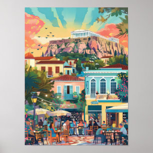 Athènes Impression Athènes Illustration Grèce Voya