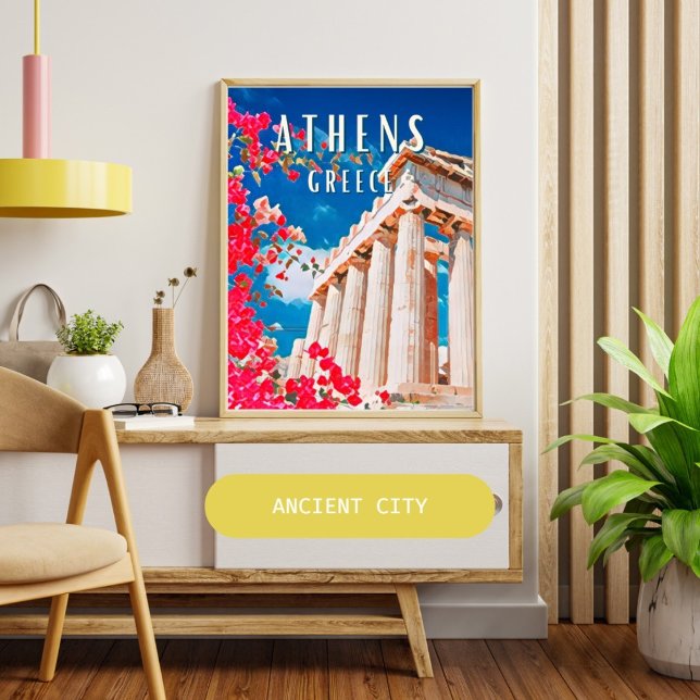 Athènes, ville de la mythologie grecque poster (Athènes, ville de la mythologie grecque)