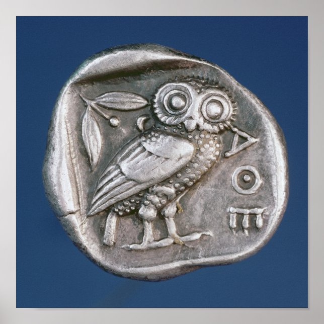 Athenian tetradrachma poster (Front)