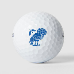 Athens city municipality flag symbol emblem owl bi golf balls