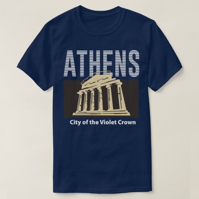 athens city of violet crown TShirt (Design Front)