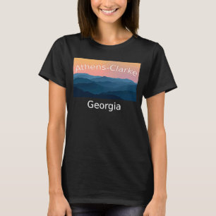 Athens Clarke Georgia Mountain sunset hometown T-Shirt