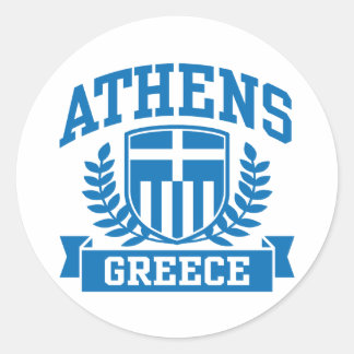 Athens Classic Round Sticker