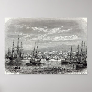 Athens: general view of the Piraeus, Poster