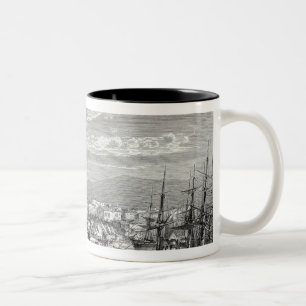 Athens: general view of the Piraeus, Two-Tone Coffee Mug