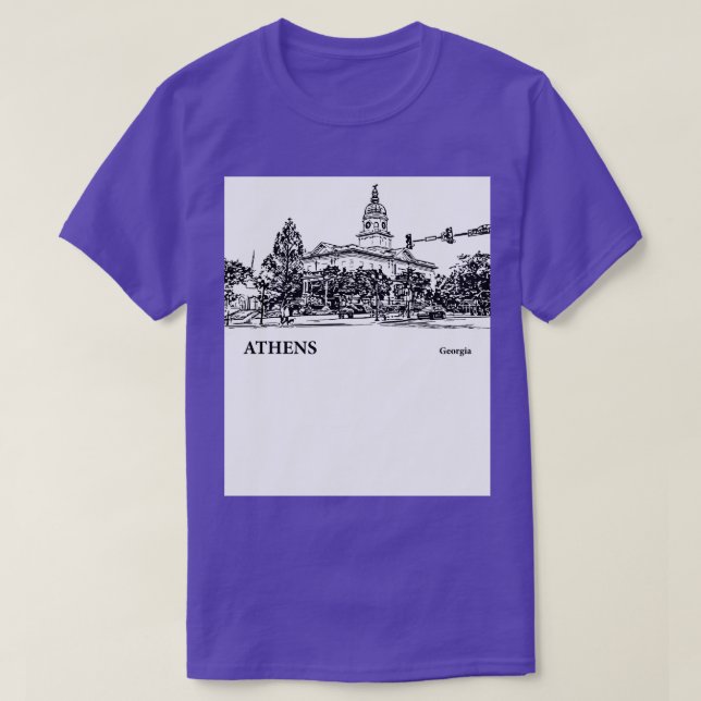 Athens Georgia TShirt 4 (Design Front)