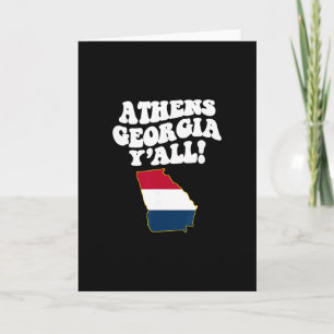 Athens Georgia Y'all Ga Southern Vacation Card