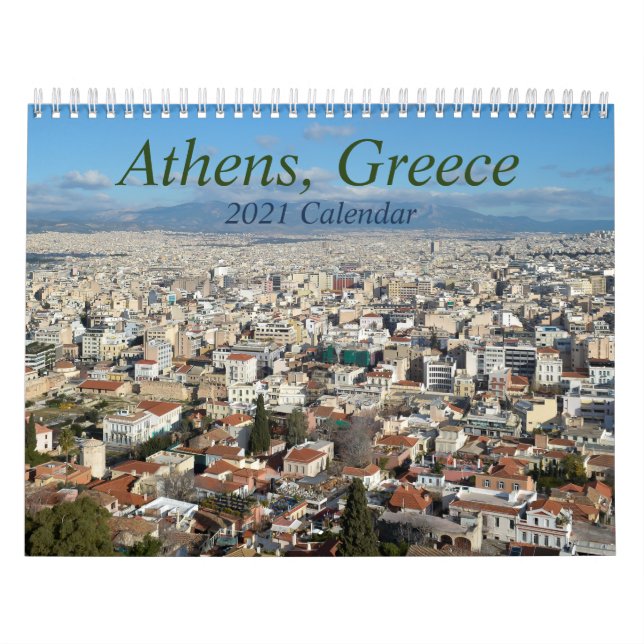 Athens Greece 2021 Travel Calendar (Cover)