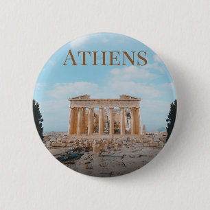Athens Greece 2 Inch Round Button