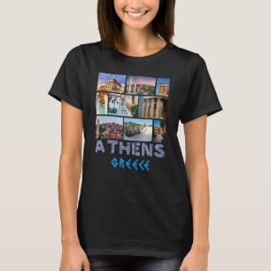 Athens Greece Acropolis Famous Sights Souvenir Fro T-Shirt
