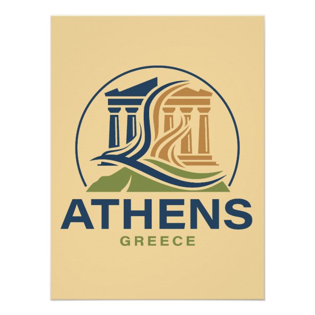 Athens Greece Acropolis Parthenon Poster (Front)