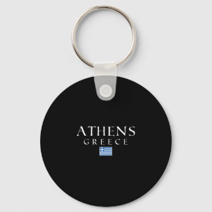 Athens Greece Flag Vacation Athens Souvenir Greek Keychain