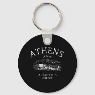 Athens Greece Greek Language Enthusiasts Vacation Keychain
