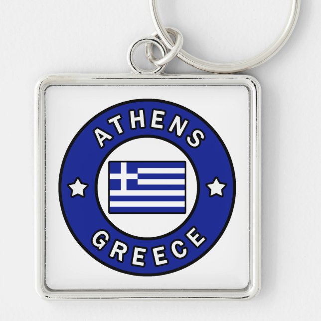 Athens Greece Keychain (Front)