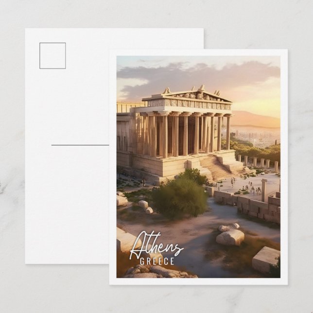 Athens Greece landmark acropolis  Postcard (Front/Back)