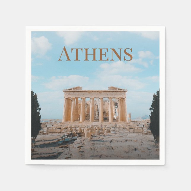 Athens Greece Napkin (Front)