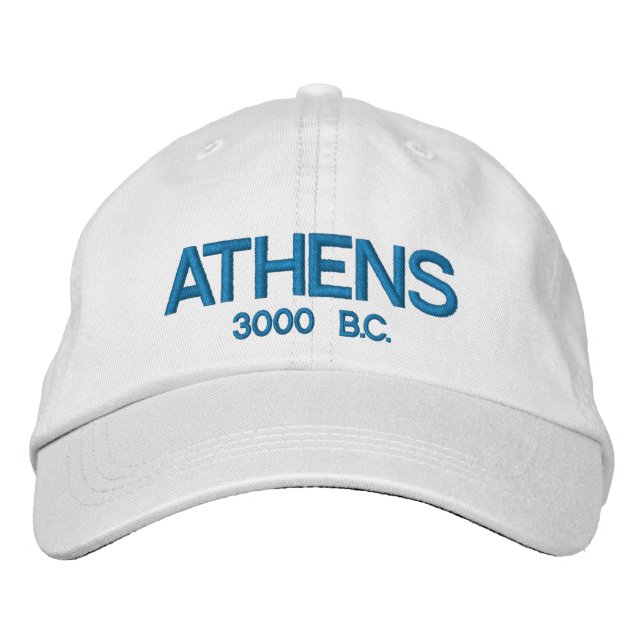 Athens Greece Personalized Adjustable Hat (Front)