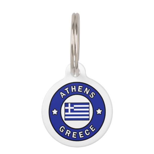 Athens Greece Pet Tag (Front)