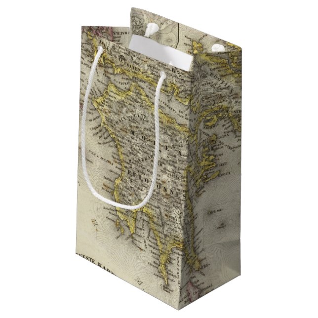 Athens, Greece Small Gift Bag (Back Angled)