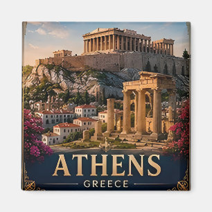 🧲 Athens Greece Souvenir For Travel Collectors 🧲 Magnet