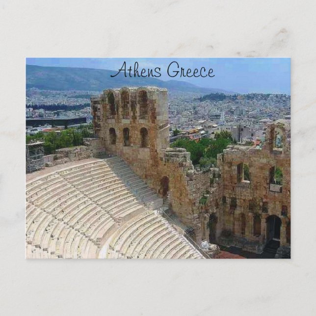 Athens Greece the Colosseum Postcard (Front)