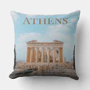 Athens Greece Throw Pillow