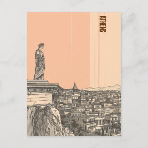 Athens Greece Travel Postcard