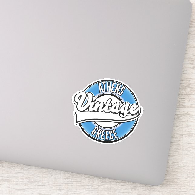 Athens Greece vintage logo (Detail)