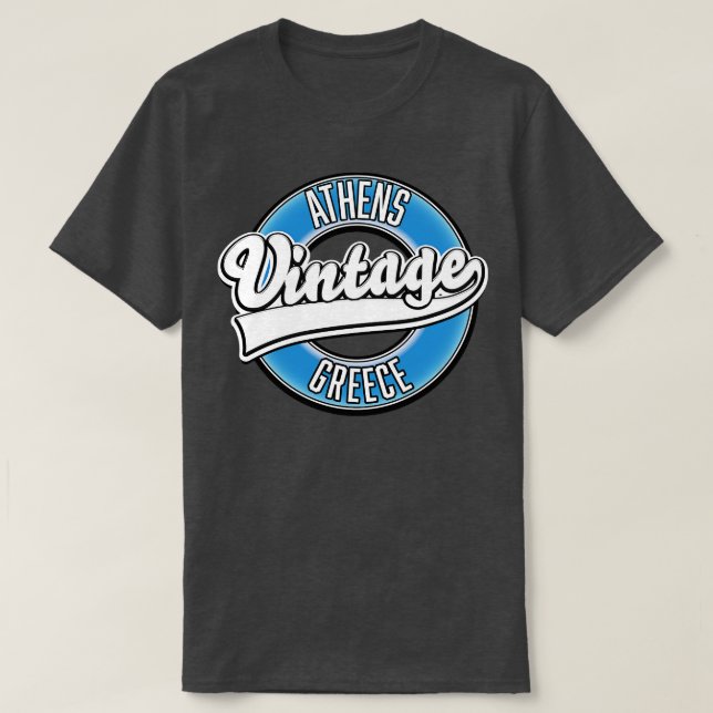Athens Greece vintage T-Shirt (Design Front)
