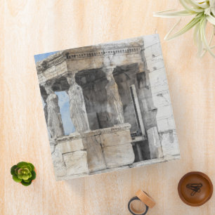 Athens Greece Watercolor Ruins Binder   Travel 