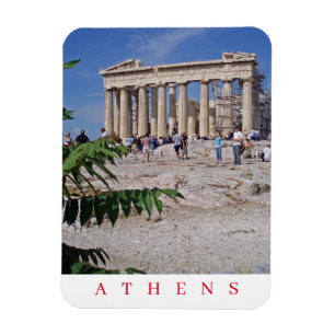 Athens Parthenon panoramic view fridge magnet