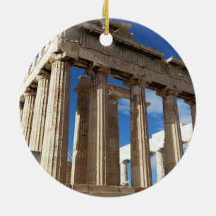 Athens Scenic Christmas Circle Ornament