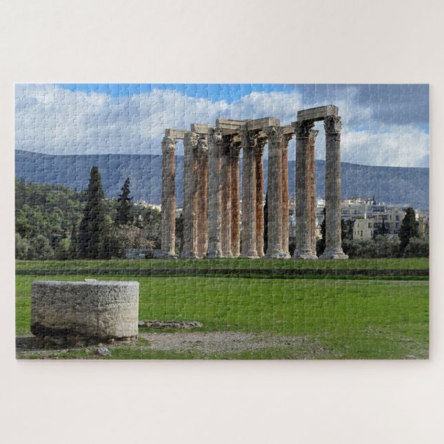 Athens Temple of Zeus Jigsaw Puzzle (Horizontal)