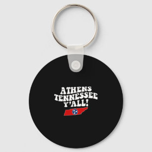Athens Tennessee Y'all Tn Southern Vacation Keychain