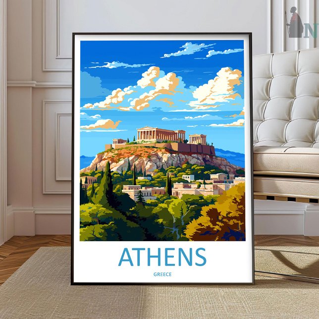 Athens Travel Print Wall Art Athens Greece Wall Ha (Creator Uploaded)