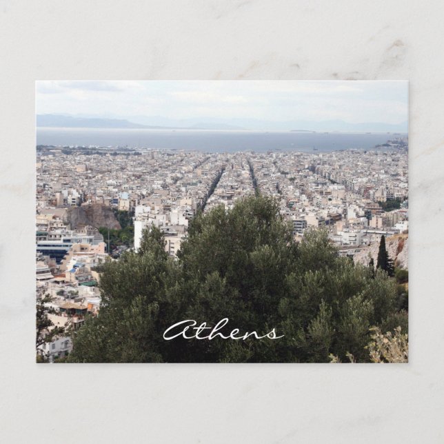 athens view postcard (Front)
