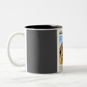 Athens Vintage Watercolour Travel  Two-Tone Coffee Mug