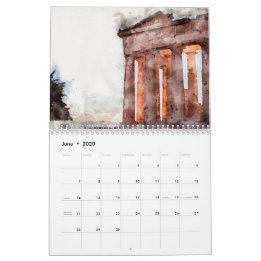 ATHENS WATERCOLORS CALENDAR