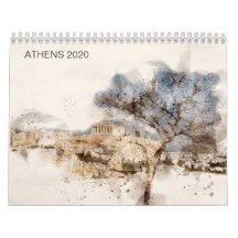 ATHENS WATERCOLORS CALENDAR