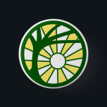 Atheopagan Symbol Button<br><div class="desc">If you're officiating at a wedding or other rite of passage,  you'll want this symbol button to show your religious affiliation! Perfect for Pagan and Atheist conferences and conventions,  or just to show your orientation to the world.</div>