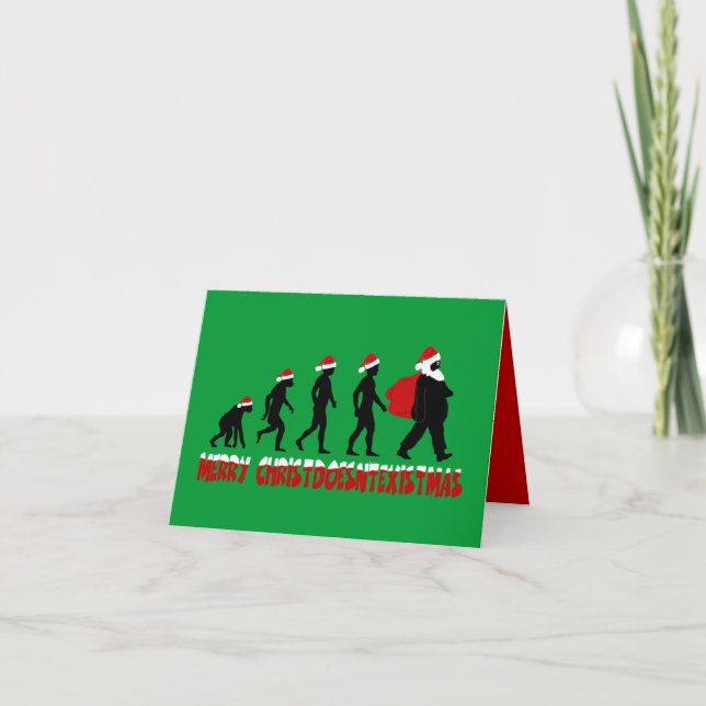 Athiest Christmas Holiday Card (Front)