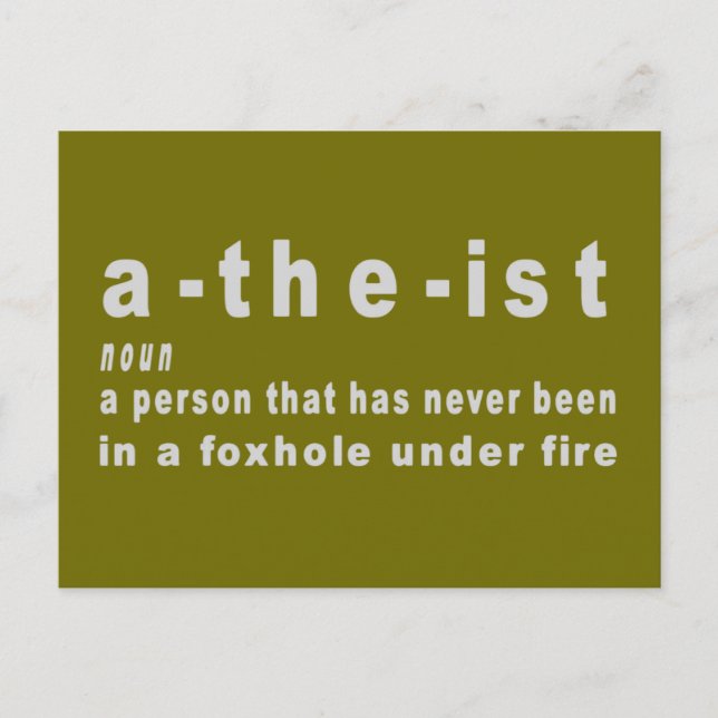 ATHIEST POSTCARD (Front)